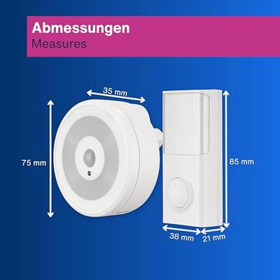 REV 0082180103 Complete set voor Draadloze deurbel Met bewegingsmelder