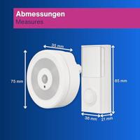 REV 0082180103 Complete set voor Draadloze deurbel Met bewegingsmelder - thumbnail