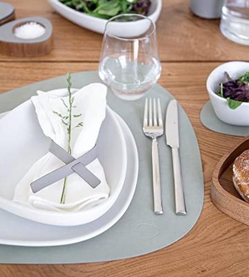 LIND DNA - Dinner Mat Curve - Placemat 37x44cm Nupo Olive Green