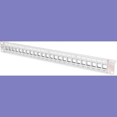 Digitus DIGITUS - Modulares Patchpanel für Keystone Jacks 1HE - unbestückt 24 poorten Zonder connectoren 1 HE