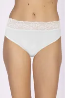 Kanten modal heupslip dames - Midi kanten onderbroek - Dames ondergoed - 42 - Rood | Dames slip - Onderbroek - Ondergoed - 42 - Onderbroek - - 42 - thumbnail