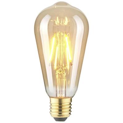 LightMe LM85057 LED-lamp E27 Ballon 2.5 W Barnsteen (Ø x h) 64 mm x 140 mm Filament / Retro-LED 1 stuk(s)