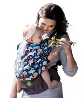 Luna Dream draagzak Grow Up Forest katoen grijs/groen - thumbnail