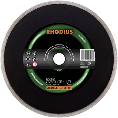 Rhodius 303054 DG50 Diamanten doorslijpschijf Diameter 125 mm Boordiameter 22.23 mm Tegels, Keramiek 1 stuk(s) Rhodius 303054 DG50 Diamanten doorslijpschijf Diameter 125 mm Boordiameter 22.23 mm Tegels, Keramiek 1 stuk(s)