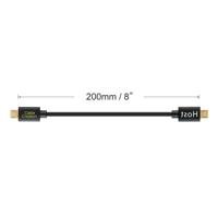 CableCreation Micro USB naar Micro USB-kabel, Micro USB stekker naar Micro USB-stekker, OTG-kabel (compatibel DJI afstandsbediening), nauwe uitwisselingskabel, korte USB OTG-adapter, 20 cm, zwart - thumbnail