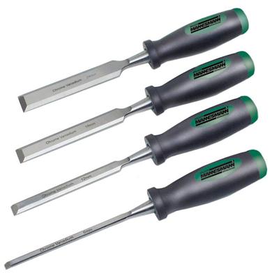 Houtsteekbeitelset 4-delig 6/12/18/24 mm Mannesmann 66100 Houtsteekbeitelset 4-delig 6/12/18/24 mm Mannesmann 66100