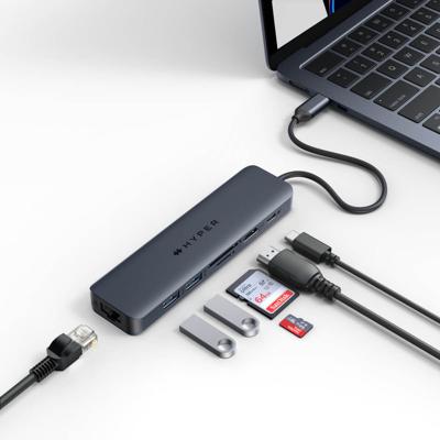 HYPER HyperDrive EcoSmart Gen.2 Hub USB-C dockingstation Geschikt voor merk (dockingstation): Universeel USB-C Power Delivery - thumbnail