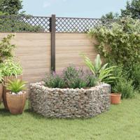 Gabion plantenbak verhoogd zeshoekig 160x140x50 cm - thumbnail