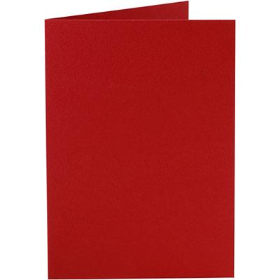Creativ Company Kaarten, afmeting kaart 10,5x15 cm, 220 gr, rood, 10 stuk/ 1 doos - thumbnail