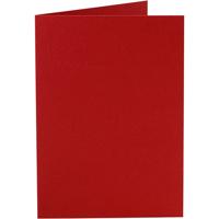 Creativ Company Kaarten, afmeting kaart 10,5x15 cm, 220 gr, rood, 10 stuk/ 1 doos - thumbnail