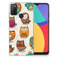 Alcatel 1S (2021) | TPU Hoesje | Vrolijke Uilen - thumbnail