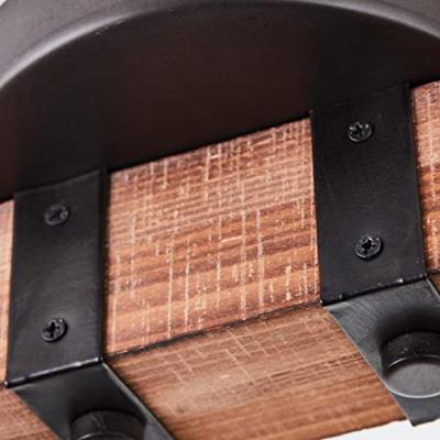 Brilliant 4-lichts plafondlampDecca zwart met bruin - 85831/46