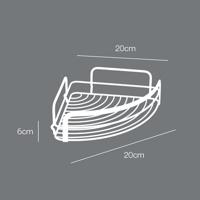 Metaltex Badkamerrek 20x20x6 cm Zwart - thumbnail