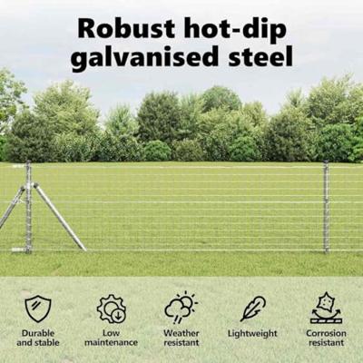 VidaXL Afrasteringspaal 26 pcs grijs 3,2 x 3,2 x 100 cm