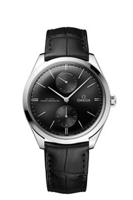 Horlogeband Omega 43513402201001 / TRESOR Krokodillenleer Zwart 20mm - thumbnail