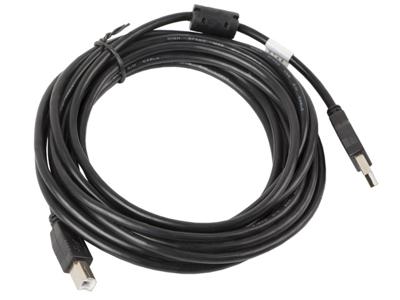Lanberg CA-USBA-11CC-0050-BK USB-kabel 5 m USB 2.0 USB B Zwart