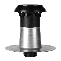 Platdak Ontluchting Dubbelwandig Met Kunststof Kap - Bitumen - Ø 70-80mm - thumbnail