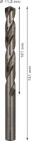 Bosch Accessories 2608585537 HSS Metaal-spiraalboor 11.9 mm Gezamenlijke lengte 151 mm Geslepen DIN 338 Cilinderschacht 5 stuk(s) - thumbnail