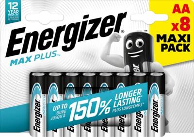 Energizer Max Plus AA batterij (penlite) Alkaline 1.5 V 8 stuk(s)