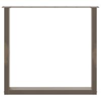 Salontafelpoten 3 st U-vormig 80x(72-73) cm staal naturel - thumbnail