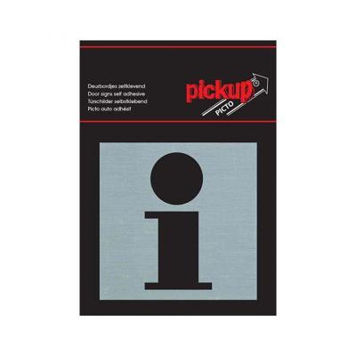 Route Alu Picto 80 x 80 mm Sticker info Pickup - Pickup