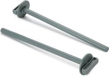 Vogel zitstok met houder grijs set van 2