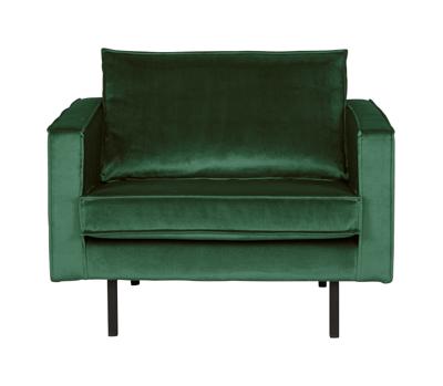 WOOOD Fauteuil 'Rodeo' Velvet, kleur Forest Green