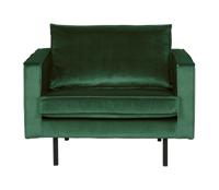 WOOOD Fauteuil 'Rodeo' Velvet, kleur Forest Green - thumbnail