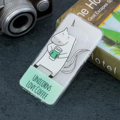 Unicorn patroon transparant TPU beschermhoes voor Galaxy S10 Lite