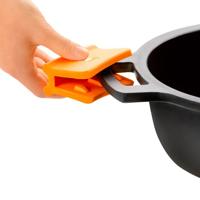 Kookpot met Glazen Deksel BRA A270332 8,3 L Ø 32 cm Zwart Metaal Aluminium Gegoten aluminium - thumbnail