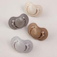 Difrax LOVI Dynamic Pacifier 6-18 Months Botanic Pink Purple - Fopspeen - thumbnail