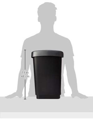 Rotho Twist Afvalbak 25L dark silver