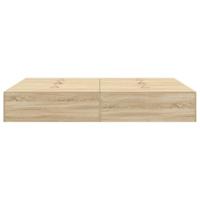 Bedframe Sonoma eiken 200 x 160 x 31.5 cm Bewerkt hout - thumbnail