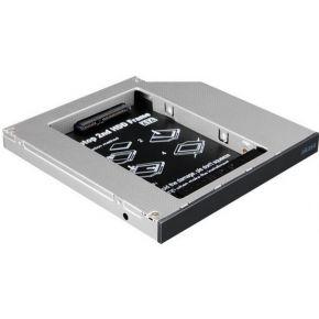 Akasa N.Stor harde schijf behuizing (6,3 cm (2,5 inch), converteert SATA-harde schijf naar laptop SATA ODD Bay) zwart