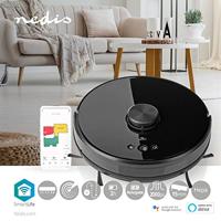 Nedis Robotstofzuiger | Laser navigatie | Wi-Fi | 0.6 l | Zwart | 1 stuks - WIFIVCL001CBK WIFIVCL001CBK - thumbnail