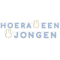 Letterslinger Nijntje &apos;Hoera Een Jongen&apos; (3m) - thumbnail