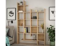 Boekenkast MANIKO bruine eik - thumbnail