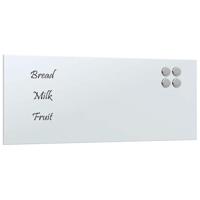Magneetbord voor aan de wand 50x20 cm gehard glas wit - thumbnail