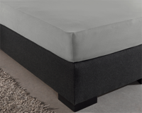 Dreamhouse Dubbel Jersey 220 gr. Hoeslaken Grijs 160/180 x 200/220 cm - thumbnail