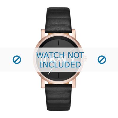 Horlogeband DKNY NY2633 Leder Zwart 18mm Horlogeband DKNY NY2633 Leder Zwart 18mm