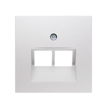 Centraalplaat UAE doos 2 x RJ45 Berker S1 polar wit 14098989