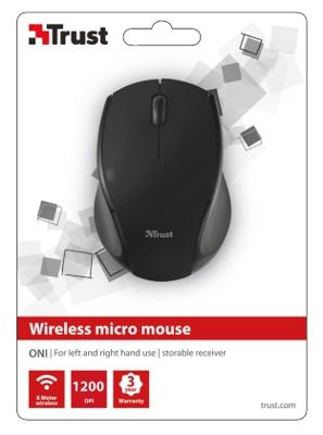 Trust Oni muis RF Draadloos Optisch 1200 DPI Ambidextrous