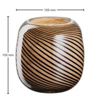 Leonardo Fili Colori Vaas bruin 16 cm - thumbnail