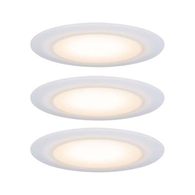 Paulmann LED-inbouwlamp voor badkamer Set van 3 stuks 19.5 W Satijn, Wit