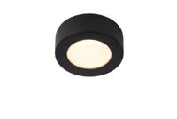 Lucide BRICE-LED - Plafonnière Badkamer - Ø 11,7 cm - LED Dimb. - 1x8W 3000K - IP44 - Zwart - thumbnail