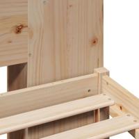 Bed met boekenkast zonder matras massief grenenhout 160x200 cm - thumbnail