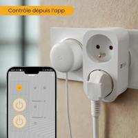 Dubbel stopcontact - KONYKS - Priska Duo FR - Wi-Fi + Bluetooth - thumbnail