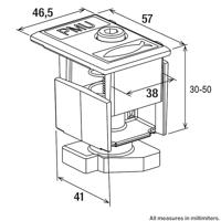 Fischer 519784 30-50 PM U AL Eindklem - thumbnail