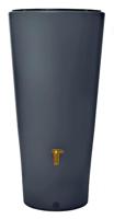 Vaso design regenton antraciet 220 liter met plantenbak - thumbnail