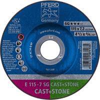 PFERD TOOLS 62911625 E 115-7 SG CAST+STONE Afbraamschijf gebogen Diameter 115 mm Boordiameter 22.23 mm Aluminium legering, Gietijzer, Giethuid, Beton, Titanium - thumbnail